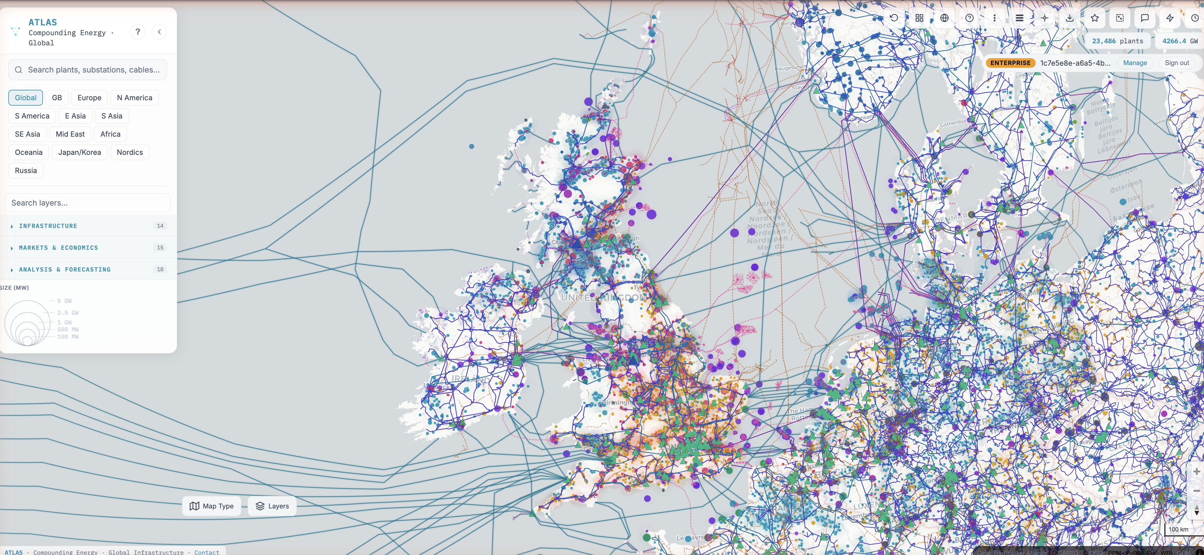 CEAtlas — global infrastructure and markets map